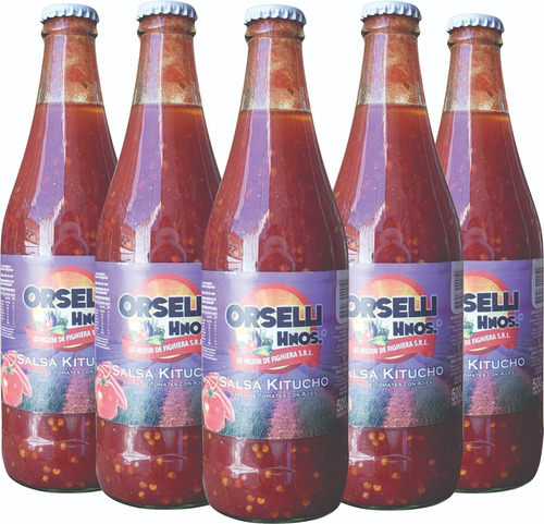 Salsa De Aji Kitucho Orselli Hnos Pack 6x500ml Por Mayor 