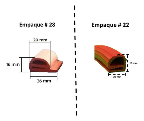 Empaque Ó Sello Para Puerta De Horno De Alta Temperatura 5mt (Usado)