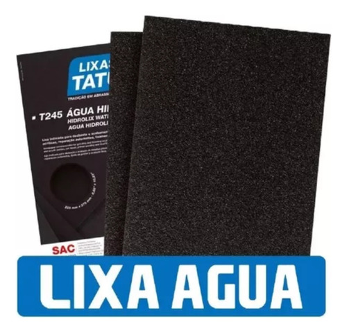 Lixa D'agua 120 Tatu T245 - 10 Unidades Quantidade De Cascalhos 80