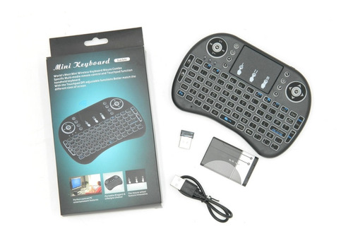 Mini Teclado Inalámbrico Usb Con Luz Para Laptop Smart Tv Pc