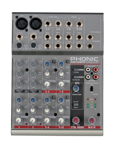 Phonic Am105fx Mixer Mezcladora / Consola En Belgrano!