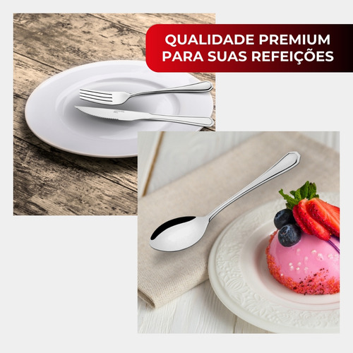 Kit Garfo Faca Colher Bufffet Aço Inox 36 Peças Restaurante (Usado)