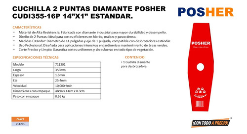 Desmalezadora Husky Hkd6300 3hp 63cc C/ Cuchilla +disco+acce