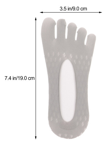 5 Pares De Calcetines Transpirables De Corte Bajo Para Mujer