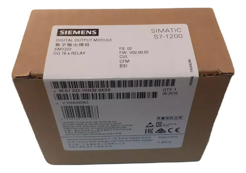 Simatic Modulo 6es7 222-1hh32-0xb0 Para Plc S7-1200 Siemens.