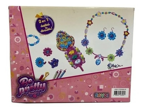 Imagen 3 de 5 de Set Bijou Grande 2 En 1 Mostacilla Arma Collares Pulsera 228