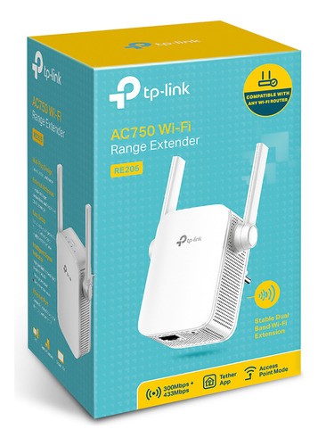 Tp Link Re205 Extensor De Cobertura Wi-fi Ac750