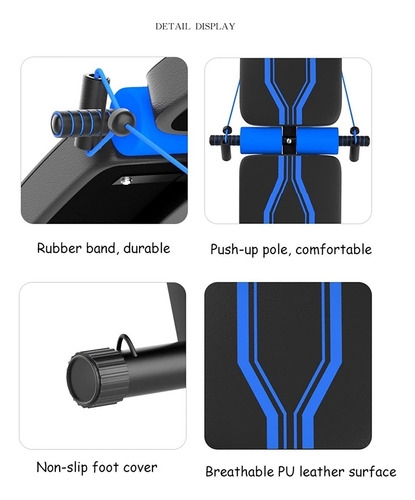 Banco De Pesas Ajustable Y Plegable Para Entrenamiento De