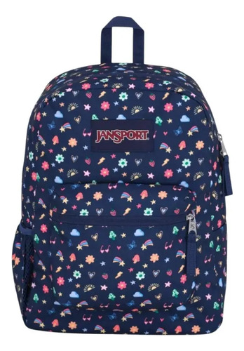 Mochila Jansport Cross Town Azul Js0a47lwgv7 Azul Estampado