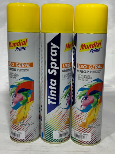 Pintura Aerosol Spray Esmalte Amarillo Brillante .x400ml M50