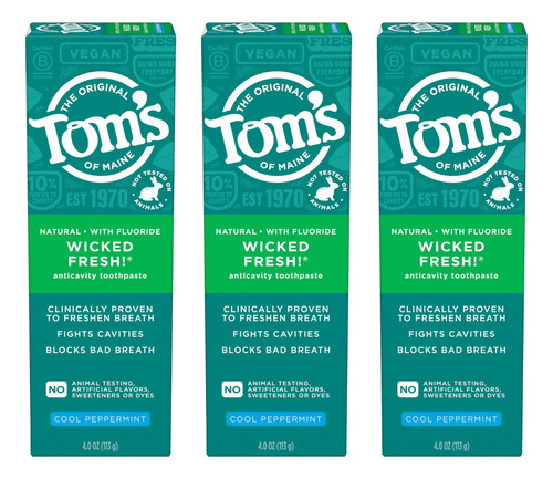 Tom's Of Maine Wicked Fresh! Pasta Dental Anticaries Con Flu