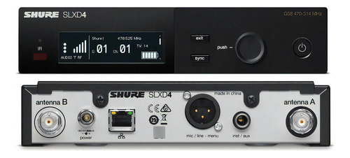Micrófono inalámbrico Shure SLX-D24/B87a-G58