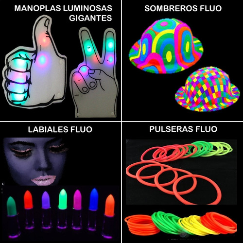 Combo Cotillon Led Luminoso - 132 Articulos - 60 Personas!!