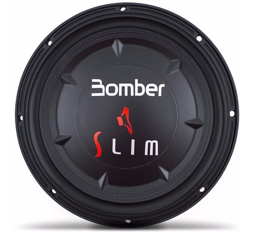 Subwoofer Bomber Slim B4 10 Pol Alto Falante 4 Ohms 200w Rms