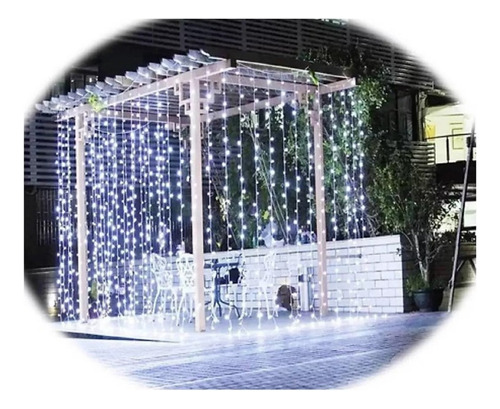 Luces Led Cortina Cascada Navidad 3x2m 240 Led