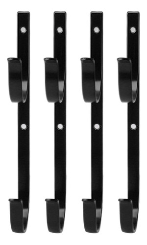 D Colgador For Postes De Piscina Negro Negro, 4 Juegos De