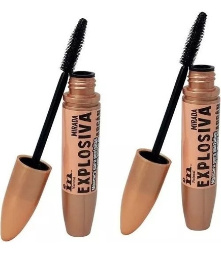 Mascara Pestañas Explosiva Im Natural 13gr Rimel - 2pzs Tipo De Piel Negro