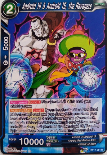 Dragon Ball Super Tcg Android 14 & Android 15 Bt17-054 R