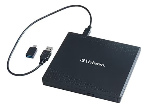 Dvd Writer Verbatim Externo 71123 Usb 3.0 Adaptad Usb Tipo C