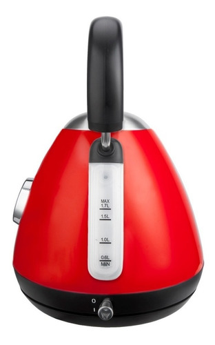 Pava Eléctrica Peabody 1.7 Litros Termometro Kv8215 Roja