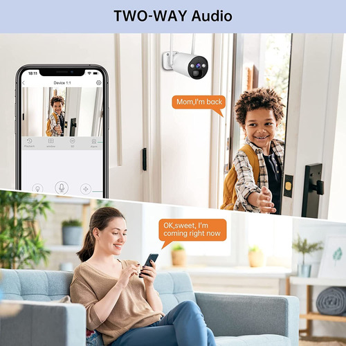 Sistema De Cámara De Seguridad Inalámbrico Con Energía Solar