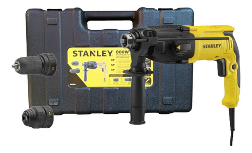 Rotomartillo Stanley Sds Plus 800 W 3.4 J + Mandril + Maleta