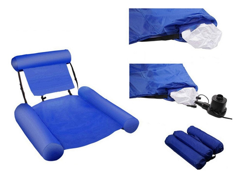 Silla Flotante Inflable Float Row Con Respaldo Reclinable Fl
