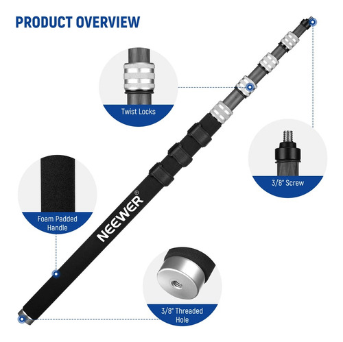 Extension Neewer (boom Pole) Para Microfonono Ms-300c