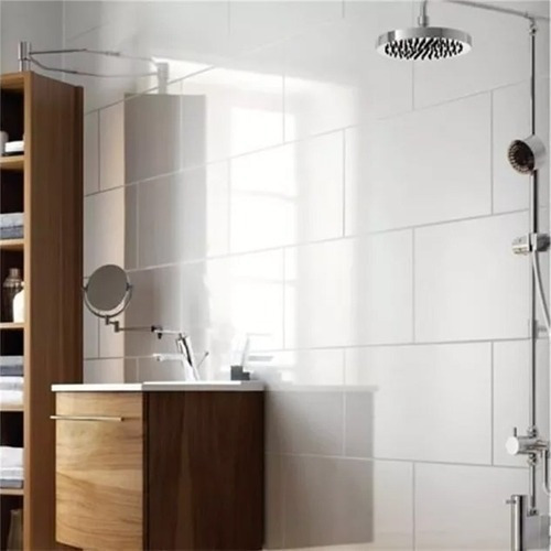 Imagen 4 de 5 de Ceramica 28x45 Alberdi Volga Satinado 2ra Pared Blanco