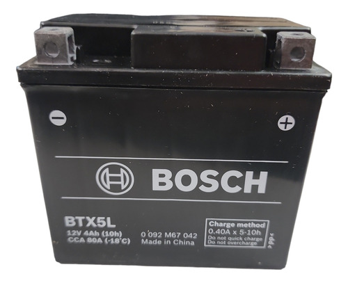 Bateria Moto Gel Bosch Btx5l Ns 160-150 V15  Antares Motos 