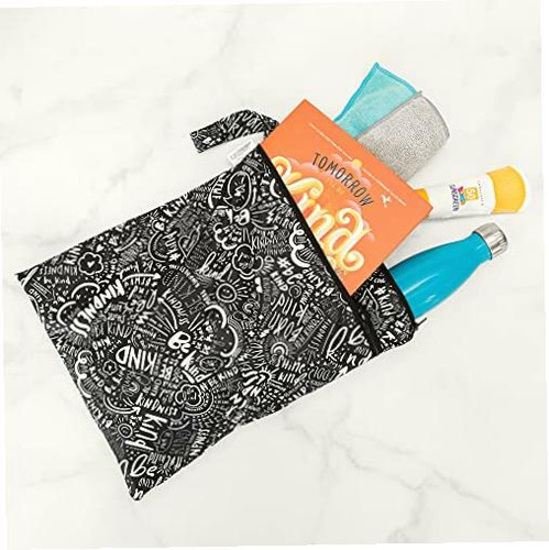 Bumkins Waterproof Wet Bag/dry Bag, Washable, Reusable For Color Be Kind-wd