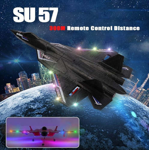 Shaoke Caza Rc Aviones Su-57 Modelo Planeador 2.4g