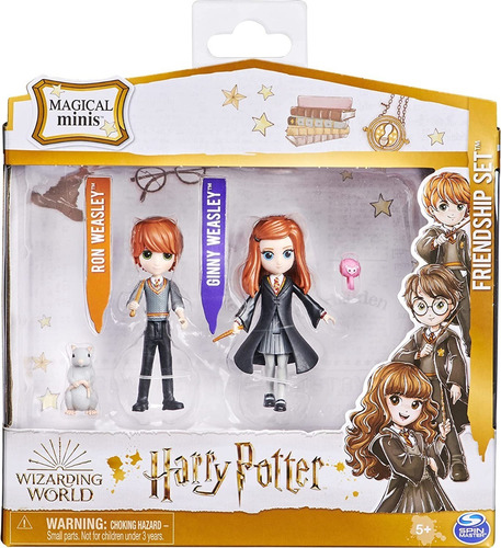 Wizarding World Mini Figuras Mágicas Ron Y Ginny Spin Master