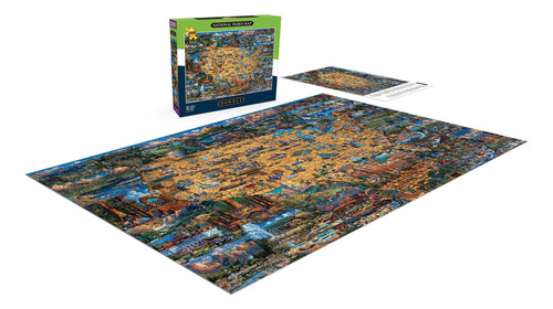 Buffalo Games - Dowdle - Mapa De Parques Nacionales - Rompec