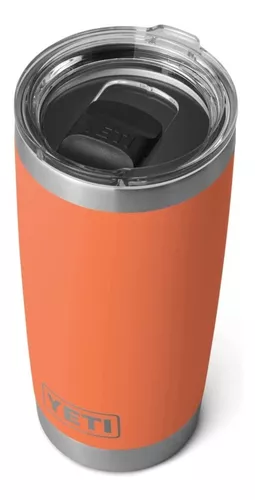  YETI Rambler - Vaso de acero inoxidable con tapa MagSlider, 20  onzas, color negro. : Hogar y Cocina