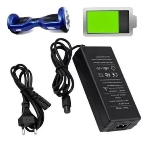 Cargador Para Scooter Patineta Smart Balance Electrica S Negro Cargador Smarbalance