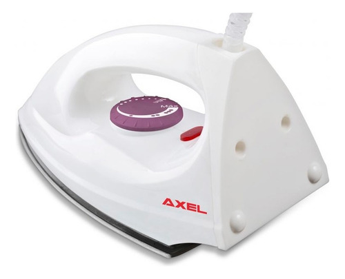 Plancha Seca Axel Ax-pl1200in Base Acero Inoxidable Blanca Blanco