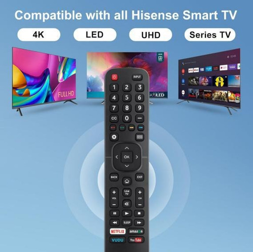 Control Remoto Hisense Smart Tv 55h6b 50h7gb 40h5c 43h5c