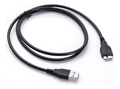Cabo Para Hd Externo Usb 3.0 Para Micro B 5gbps 1 Metro Cor Preto