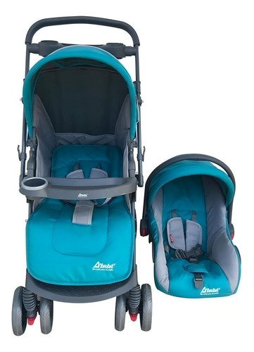 Cochecito de paseo travel system D'bebé Star baby jade con chasis color negro