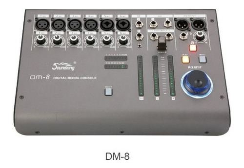 Consola Mixer Digital Soundking Dm-8 8 Canales Usb P/ iPad