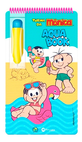 Livro De Colorir Com Água Turma Da Mônica Aqua Book