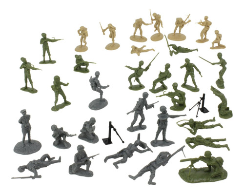Bmc Ww2 D -day Plastic Ejército Men - 34 Figuras De Soldados