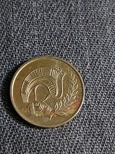 Moneda De Chipre 1 Céntimo Año 1983 Níquel- Laton 