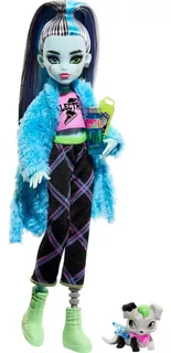 Muñeca Monster High Set De Fiesta De Frankie Stein Con Perro