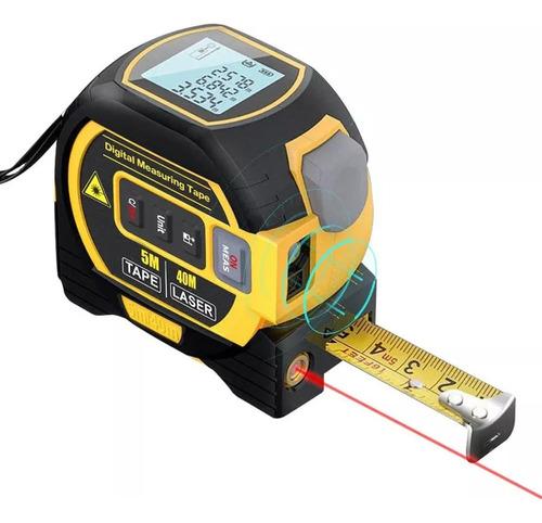 Display Digital Multifuncional De Fita Métrica A Laser 3 Em1