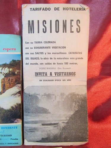 El Arcon Lote De Dos Folletos De Misiones Y Una Foto 37554