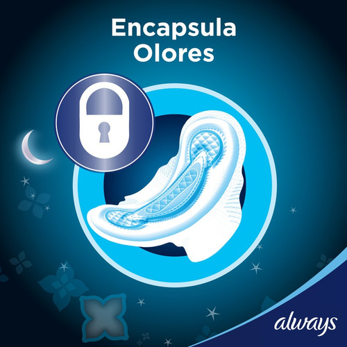 Toallas Femeninas Always Noche + Protectores Y Flujo Abund
