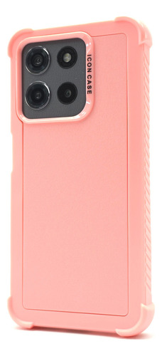 Funda 3 En 1 Para Moto G15 Case Uso Rudo Full Protector Multishield - Rosa Moto G15