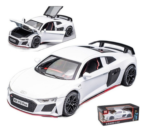 Modelo De Coches Deportivos Pequeños De Metal Audi R8 De 1:2